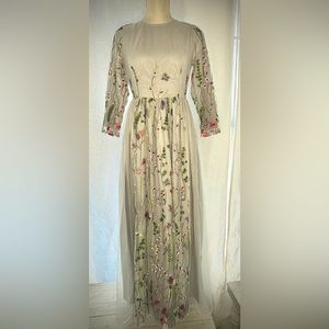 Dainty Jewells Blue multicolored floral dress